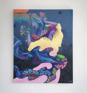 Dive - 100x81cm - Acrylics on canvas - Ladislas -2026