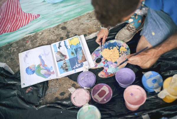 Process Mahé Ocean Mural - Jardin'océan Ladislas - Seychelles international airport