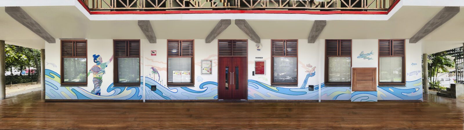 Mural Alliance Française des Seychelles - Ladislas full