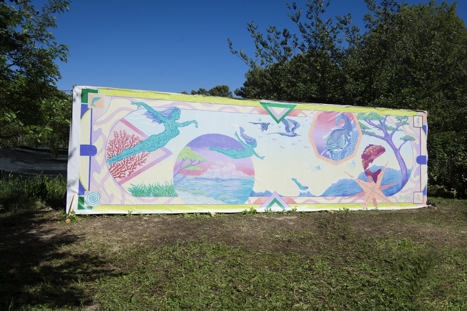 Fresque mural biennale d'aix en provence 2026 - L'eaurizon des possibles Ladislas