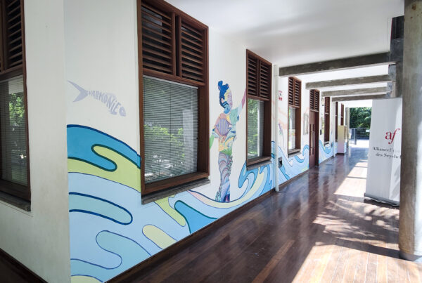 Mural Alliance Française des Seychelles - Ladislas detail