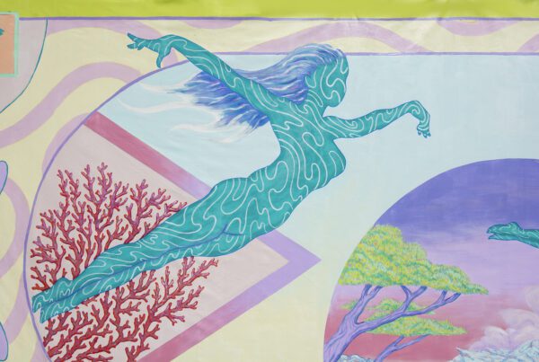 Fresque mural biennale d'aix en provence 2026 - L'eaurizon des possibles Ladislas detail
