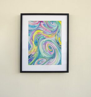 Color flow - Ladislas - watercolor on paper